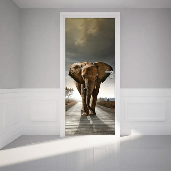 Samolepilna nalepka za vrata Ambiance Elephant