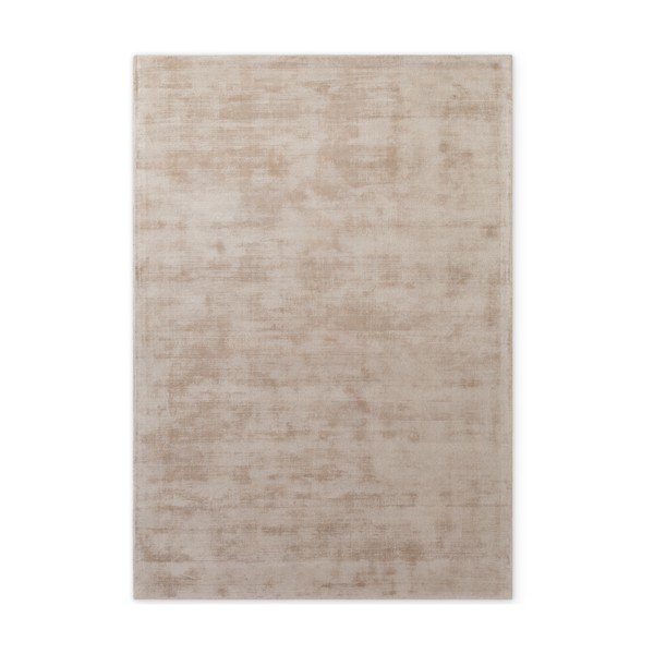 Bež ročno tkana viskozna preproga 80x150 cm Noemi – Vikosa