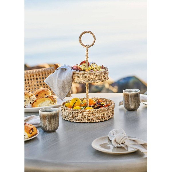 Sivo-bež skodelice v kompletu 4 ks iz kamenine 360 ml Viola – House Nordic-image-3