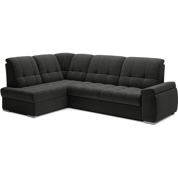 Temno siva raztegljiva/s prostorom za shranjevanje kotna sedežna garnitura (levi kot/v obliki črke L) Sado – ELTAP-image-2