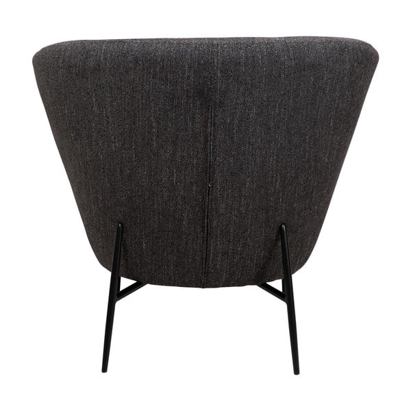 Antracitno siv fotelj iz tkanine bouclé Orbit – DAN-FORM Denmark-image-2