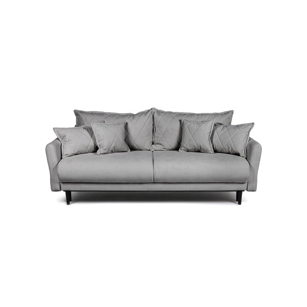 Siva raztegljiva sedežna garnitura 215 cm Bjork – Bonami Selection