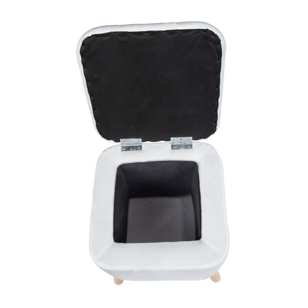 Svetlo siv žameten tabure – Wenko-image-3