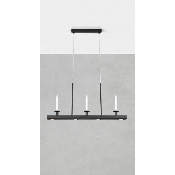 Črna kovinska LED zatemnitvena viseča svetilka Dining – Markslöjd-image-1