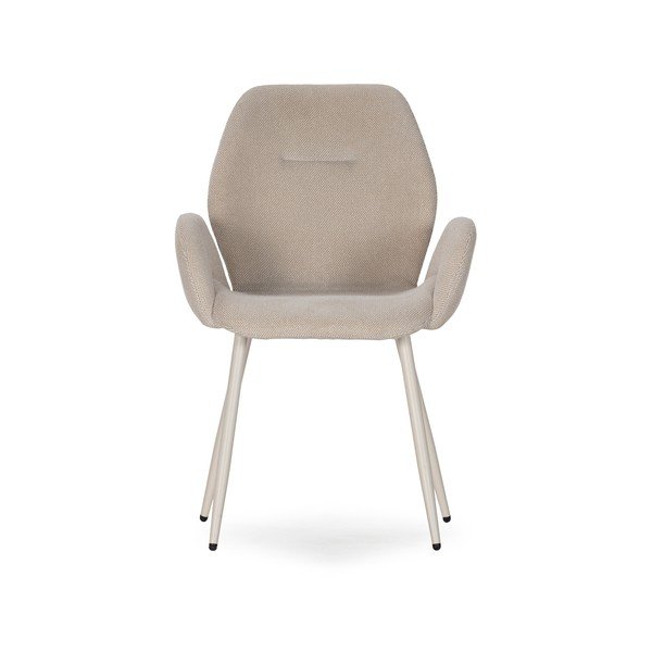 Bež oblazinjeni jedilni stoli v kompletu 2 ks Ansu – Marckeric-image-2