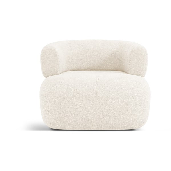 Bež fotelj iz tkanine bouclé Jenny – Micadoni Home-image-2