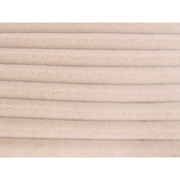 Krem žametno pregrinjalo PT LIVING Ribbed, 150 x 200 cm-image-1