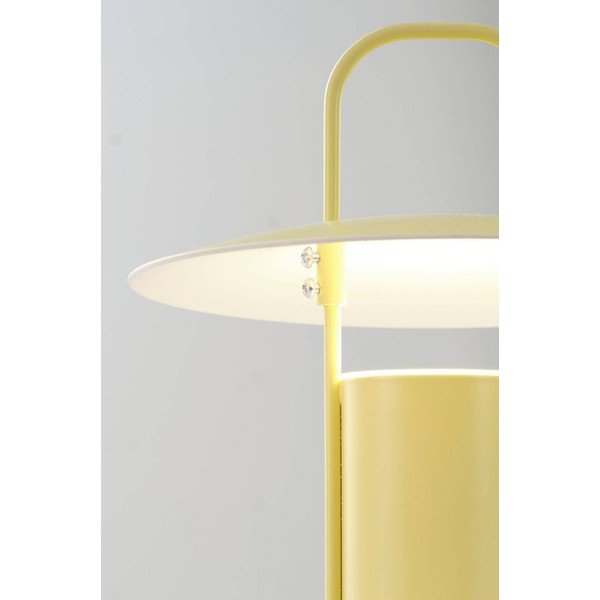 Rumena kovinska LED zatemnitvena namizna svetilka (višina 24 cm) Venna – Jotex-image-3