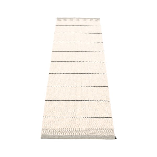 Svetlo siv/kremno bel zunanji in notranji tekač 60x200 cm Belle Warm Grey – Pappelina