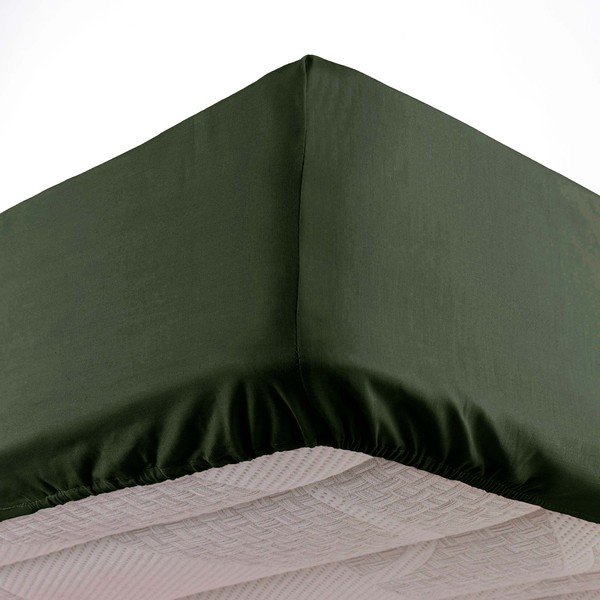 Kaki zelena napenjalna rjuha iz mikrovlaken 90x190 cm Oscar – douceur d'intérieur