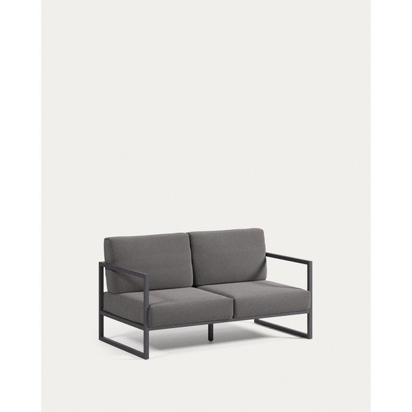 Temno siv aluminijast vrtni kavč Comova – Kave Home-image-4