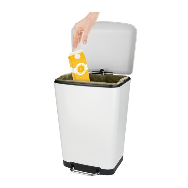 Bel koš za odpadke s pedalom Wenko, 30 l-image-2