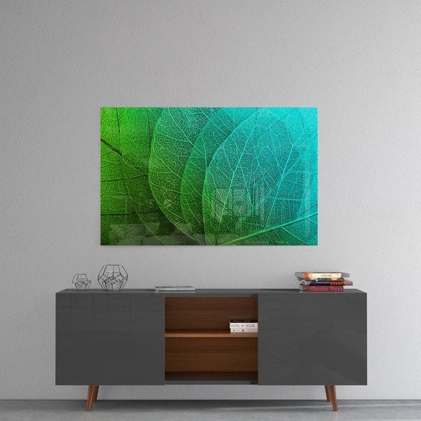 Steklena slika Insigne Green Leaf-image-1