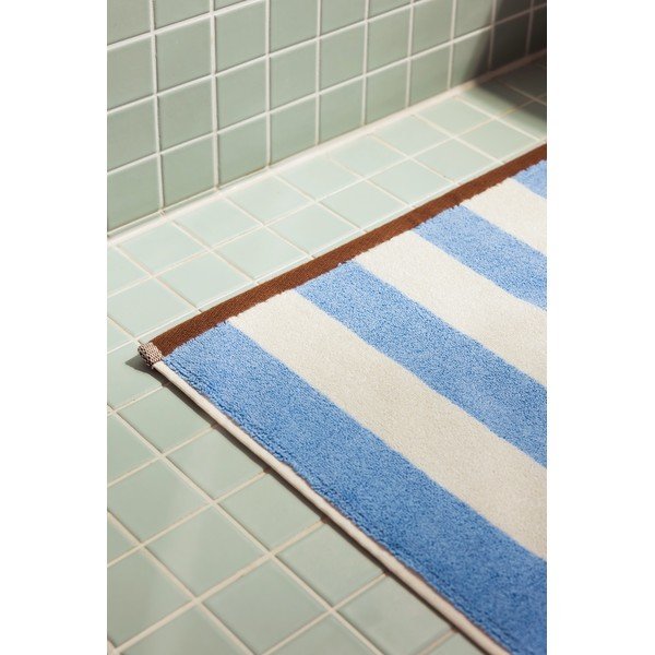 Modra tekstilna kopalniška preproga 50x80 cm Gobo – noo.ma-image-3