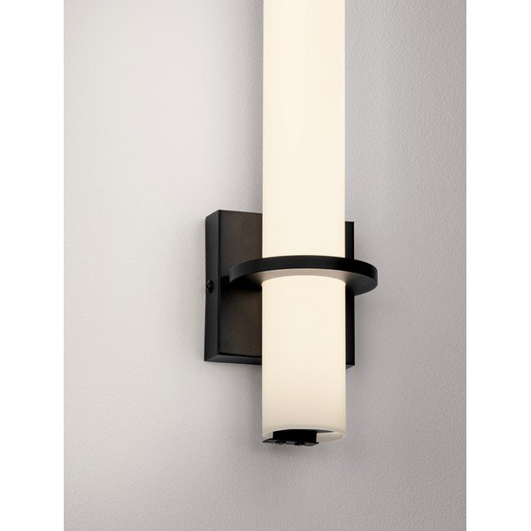 Bela/mat črna jeklena LED stenska svetilka Luca – Nova Luce-image-3