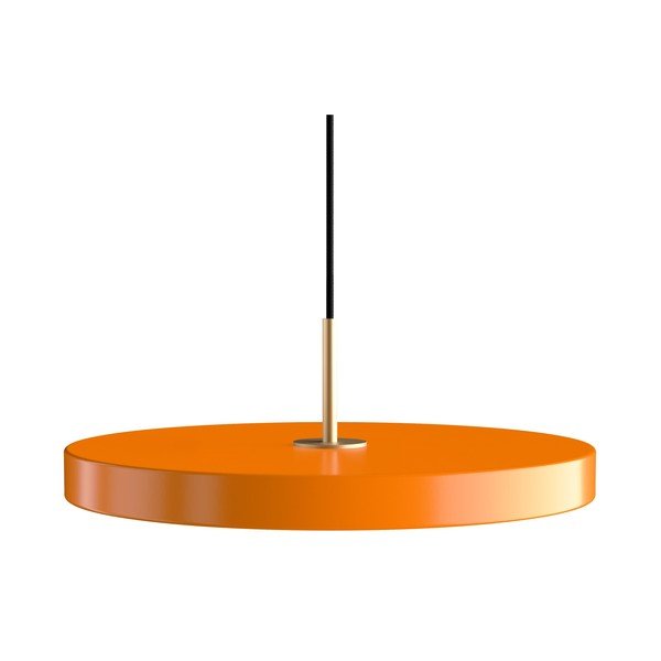 Oranžna LED viseča svetilka s kovinskim senčnikom ø 43 cm Asteria Medium – UMAGE
