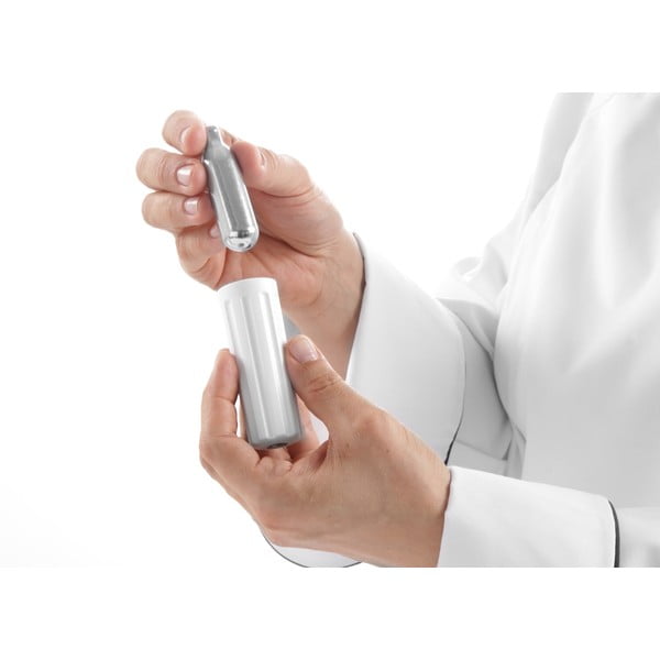 Bela aluminijasta steklenička za stepeno smetano Hendi Kitchen Line, 500 ml-image-2