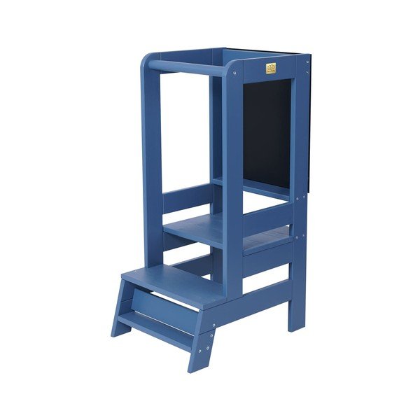 Moder stolček pomagalček iz masivnega bora Montessori – Meowbaby