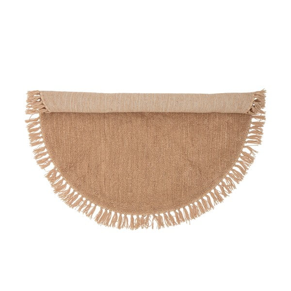 Volnena okrogla preproga v naravni barvi ø 110 cm Lenea - Bloomingville-image-2