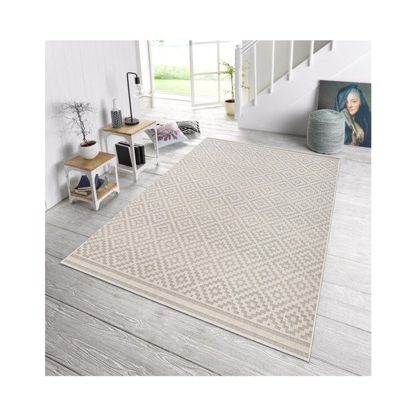 Siva in krem tekalna plast, primerna za uporabo na prostem NORTHRUGS Meadow, 80 x 200 cm-image-1