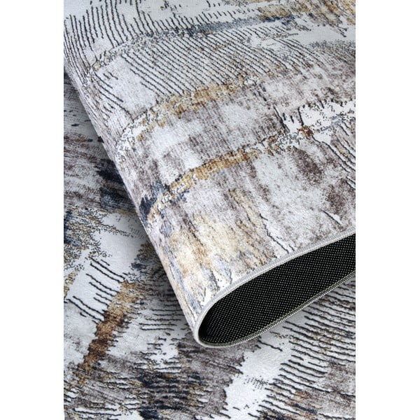 Svetlo siva preproga 200x290 cm Malard Anthracite Gold – Elle Decoration-image-3