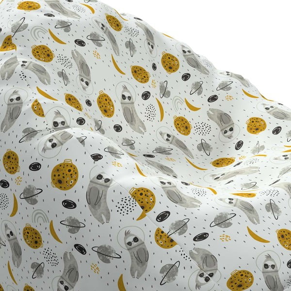 Siva otroška vreča za sedenje Magic - Yellow Tipi-image-1