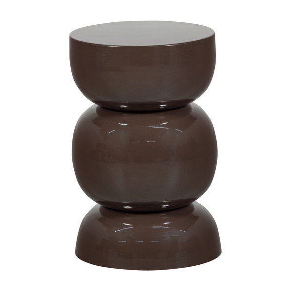 Kovinska okrogla stranska mizica ø 30 cm Breno – WOOOD