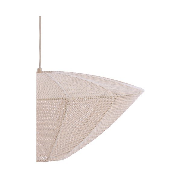 Kremno bela viseča svetilka s tekstilnim senčilom Satilla – Light & Living-image-4