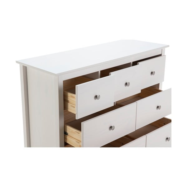 Bela nizka komoda iz masivnega bora 110x80 cm Berna – Marckeric-image-4