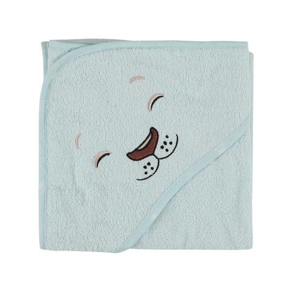 Mentolno zelen bombažen otroški kopalni plašč velikosti 1-2 leti Aslan – Foutastic-image-2