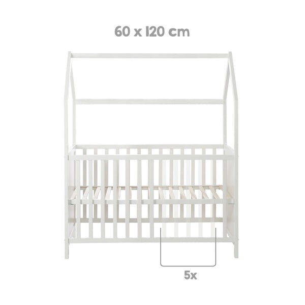 Bela otroška posteljica 60x120 cm – Roba-image-3
