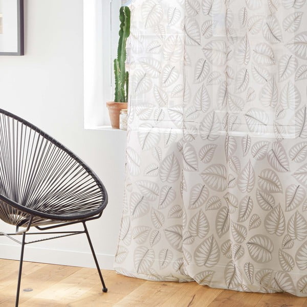 Bež prosojna zavesa iz tančice 140x240 cm Alma – douceur d'intérieur-image-3