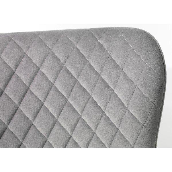Svetlo siv žameten fotelj Ottowa – Unique Furniture-image-1