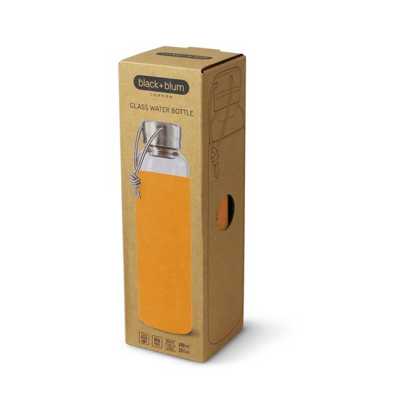Steklenica za vodo z oranžnim silikonskim ovitkom Black + Blum G-Bottle, 600 ml-image-2