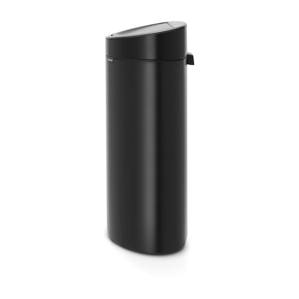 Mat črn jeklen koš za smeti na dotik 40 l Touch Bin – Brabantia-image-2