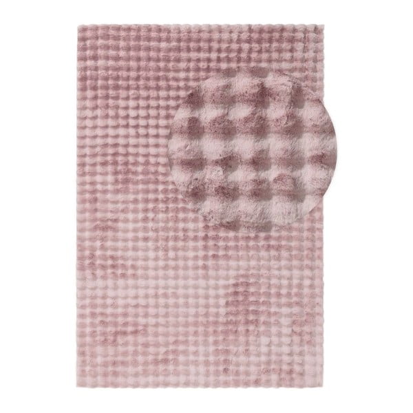 Rožnata pralna preproga 200x290 cm Bubble Pink – Mila Home
