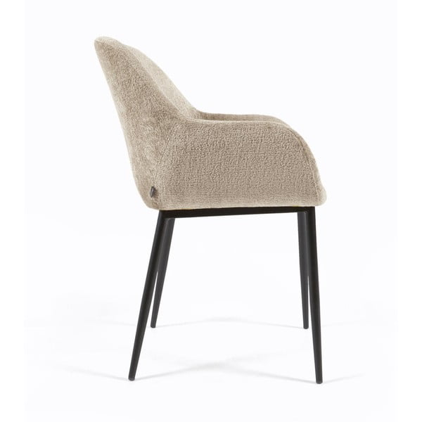 Bež oblazinjen jedilni stol Konna – Kave Home-image-4