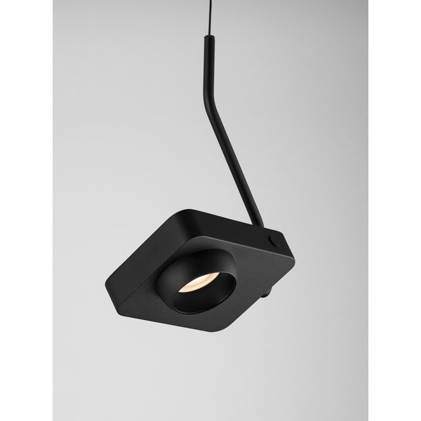 Črna aluminijasta LED viseča svetilka z upogljivo konstrukcijo/zatemnitvena Kedros – Nova Luce-image-1