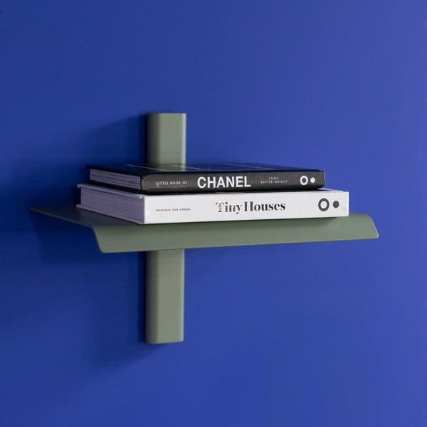 Prašno zelena kovinska polica 28 cm Hola – Spinder Design-image-1