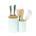Bel bambusov blok za nože in pripomočke Wireworks Knife&Spoon