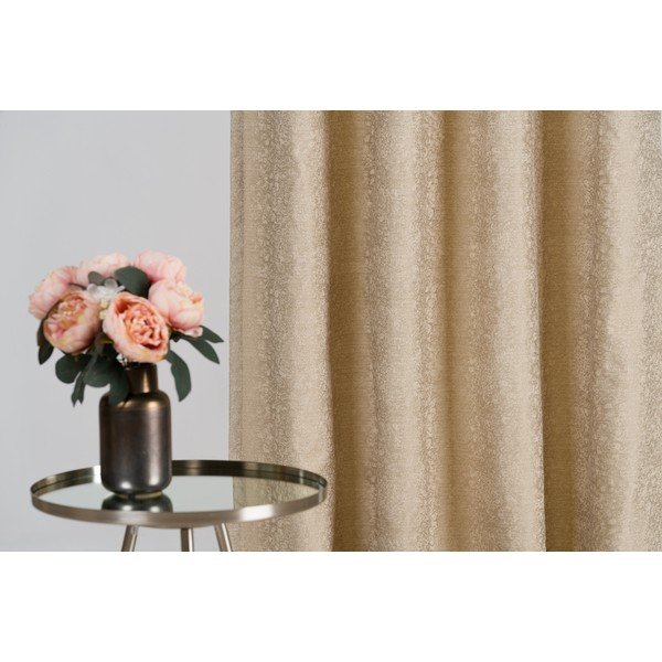 Bež zavesa iz žakarja 140x260 cm Marciano – Mendola Fabrics-image-3