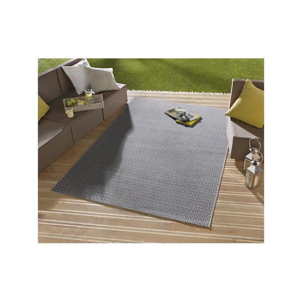 Modra zunanja preproga NORTHRUGS Coin, 140 x 200 cm-image-1
