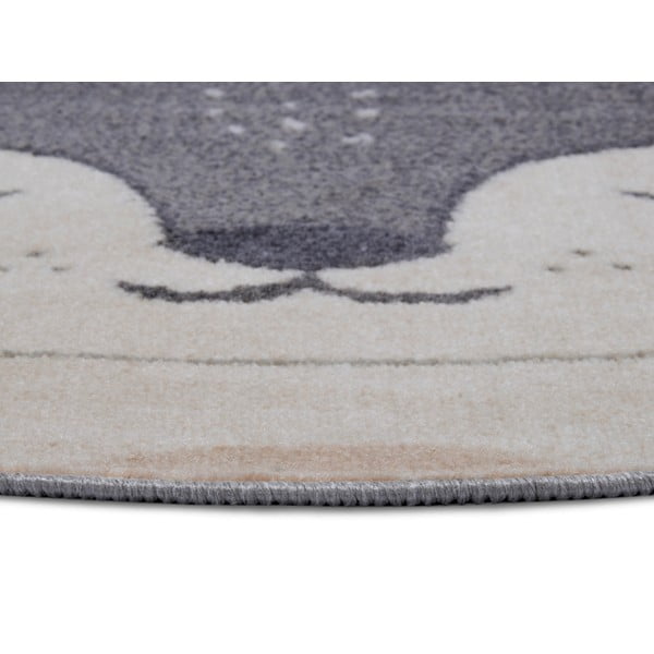 Siva otroška preproga ø 140 cm Fox – Hanse Home-image-1