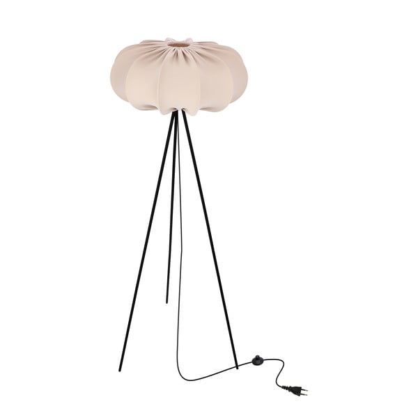 Bež stoječa svetilka s tekstilnim senčilom (višina 147 cm) Cafee – Candellux Lighting