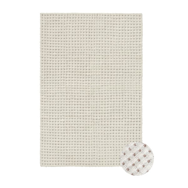 Slonokoščena pralna ročno tkana volnena preproga 170x240 cm Unexpected Wool – Lorena Canals