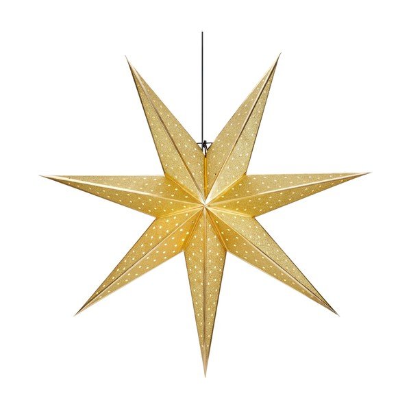 Zlata božična viseča dekoracijaMarkslöjd Glitter, dolžina 75 cm
