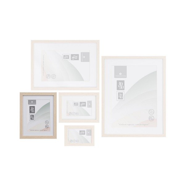 Samostoječ ali stenski okvir v naravni barvi 22,5x28 cm Sencillo – Casa Selección-image-1