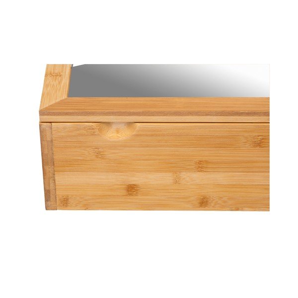 Kopalniška omarica iz bambusovega lesa z ogledalom Wenko Bambusa-image-1