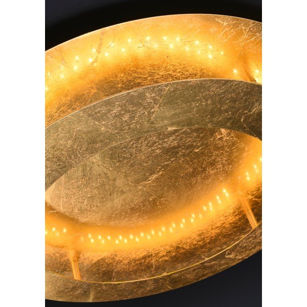LED stropna svetilka v zlati barvi s kovinskim senčilom 50x50 cm Merle – Candellux Lighting-image-1