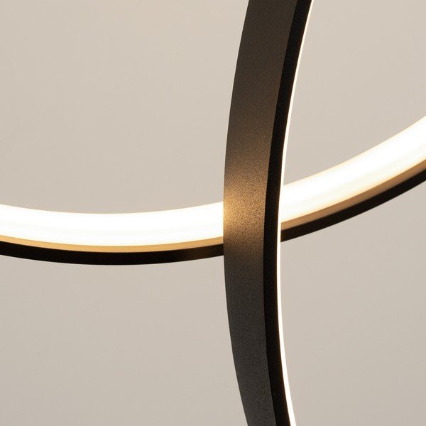 Črna aluminijasta LED viseča svetilka RIO – Thoro-image-4
